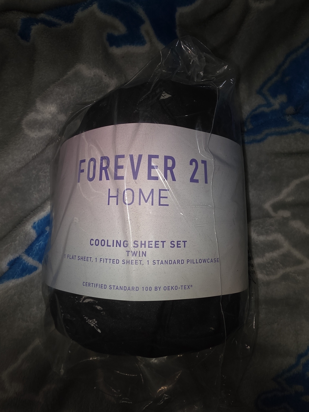 Forever 21 Home Black Cooling Twin Sheet Set